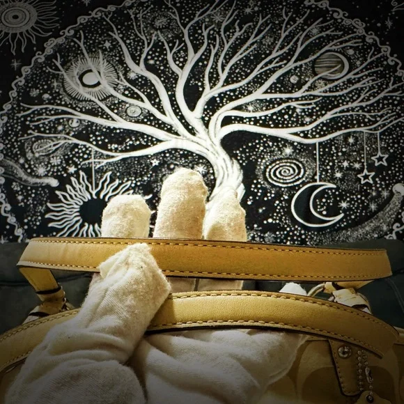 Vintage Y2K Coach Shoulder Bag beige color Shoulder Bag new without tags - Picture 16 of 17